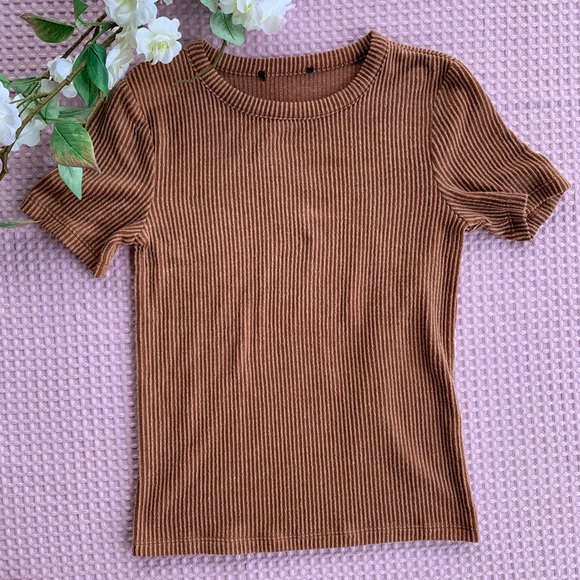 Forever 21 Tops - Burnt Orange Ribbed Top